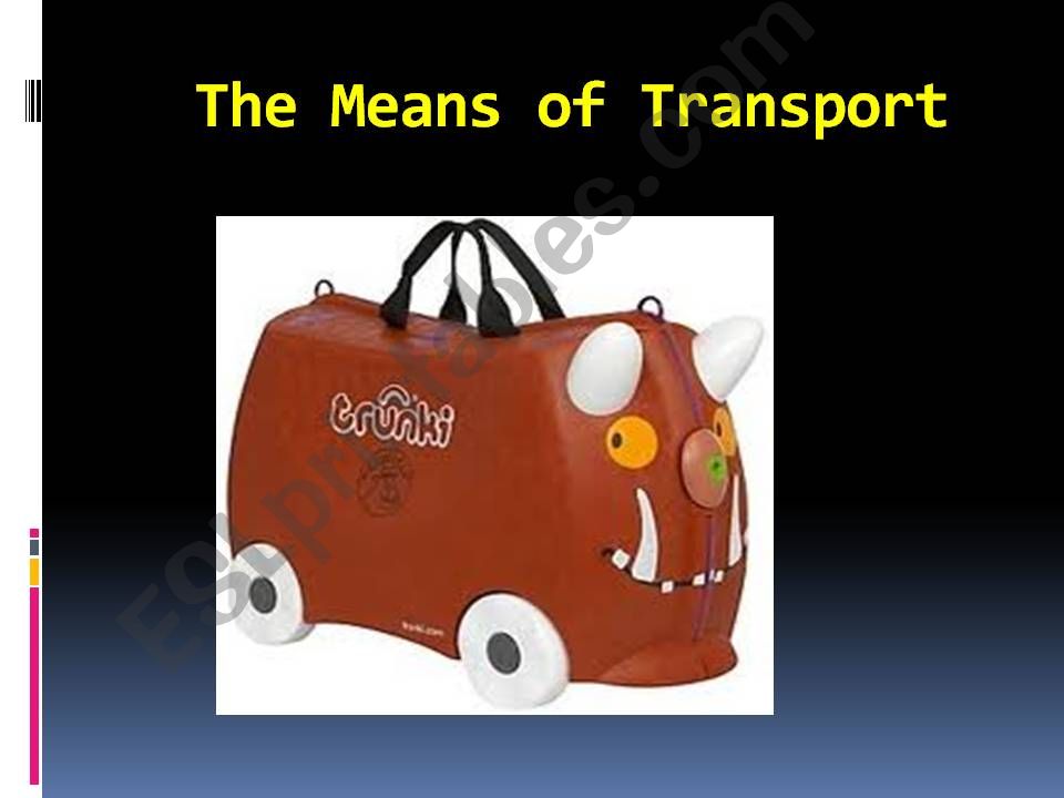 Means of Transport powerpoint