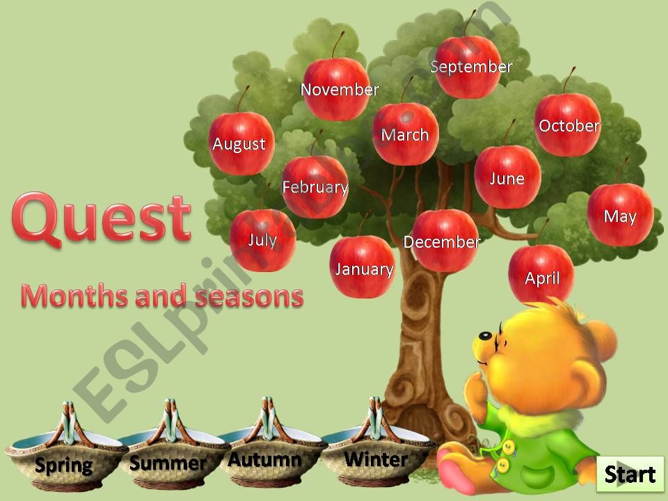 Quest Months and seasons powerpoint
