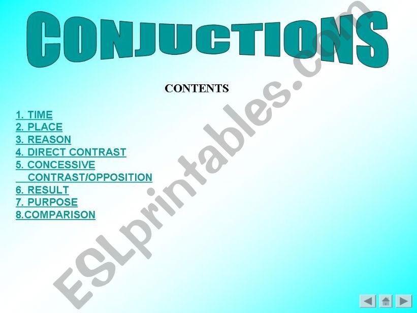 conjuctions powerpoint
