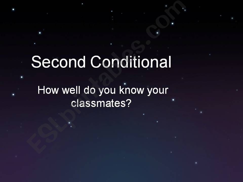 second conditional - game(presentation)