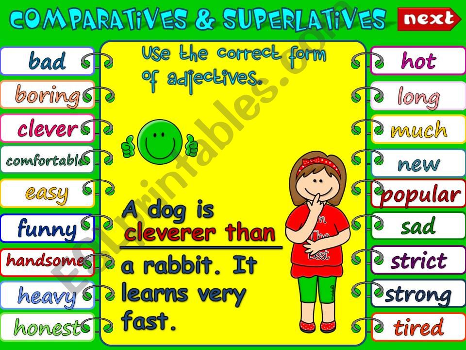 Comparatives & Superlatives *GAME* (1)