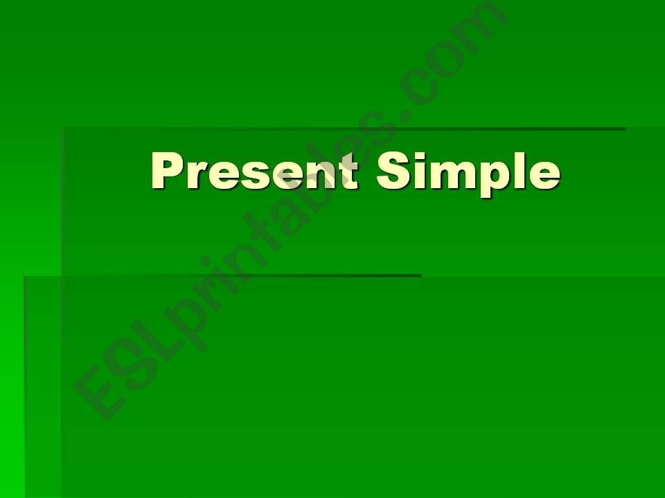 Present Sipmle powerpoint