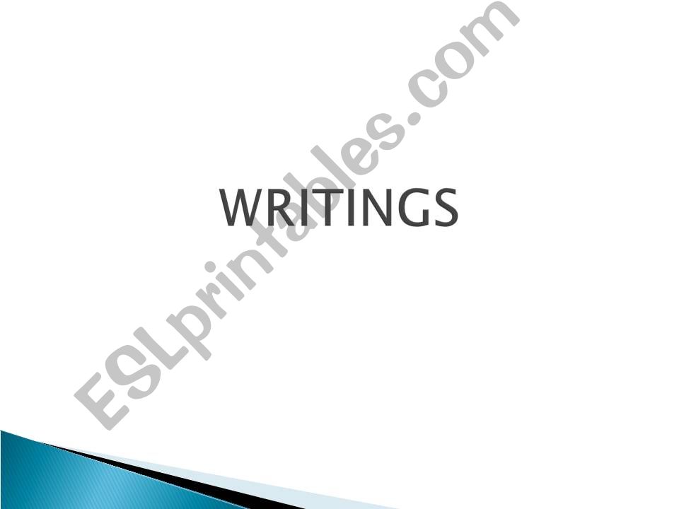 Writings powerpoint