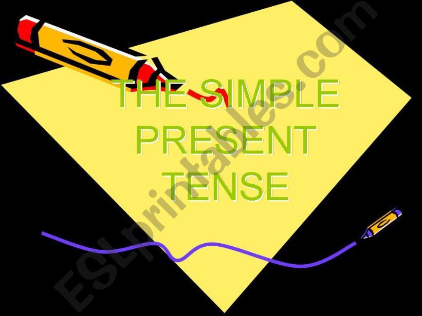 SIMPLE PRESENT TENSE powerpoint