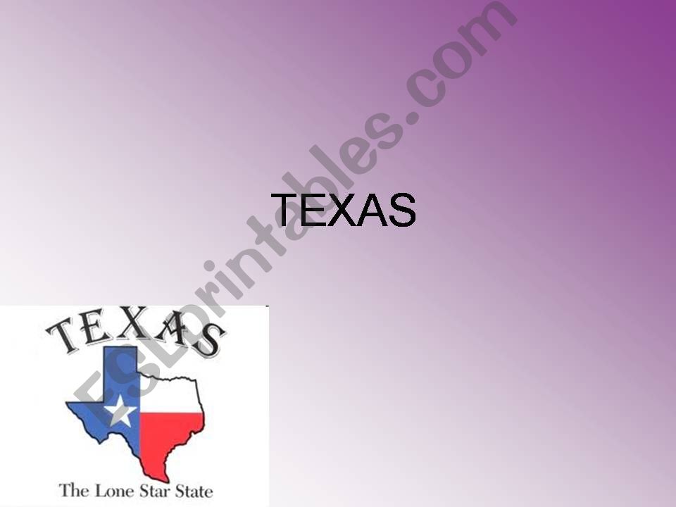 Usa state : Texas  powerpoint