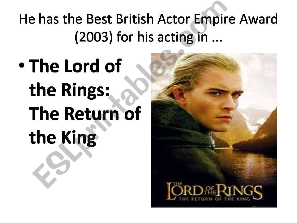 Orlando Bloom 2 powerpoint