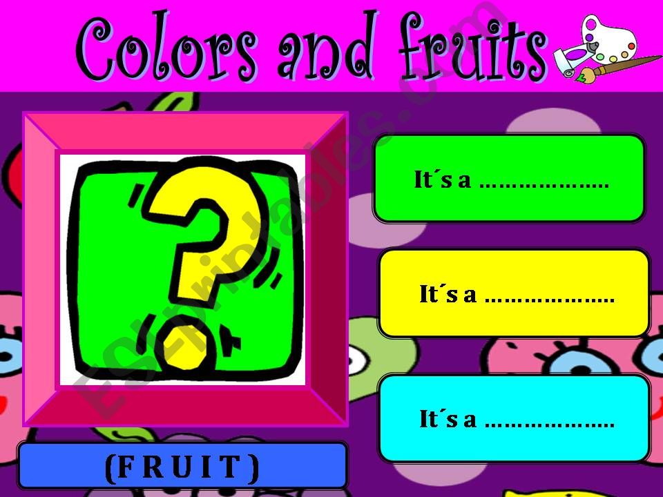 Colors and Fruits powerpoint
