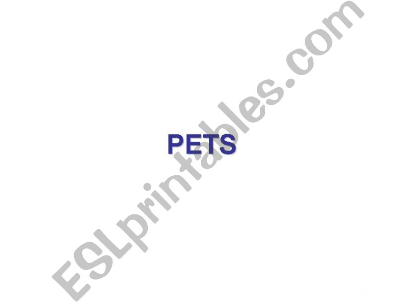 Pets powerpoint