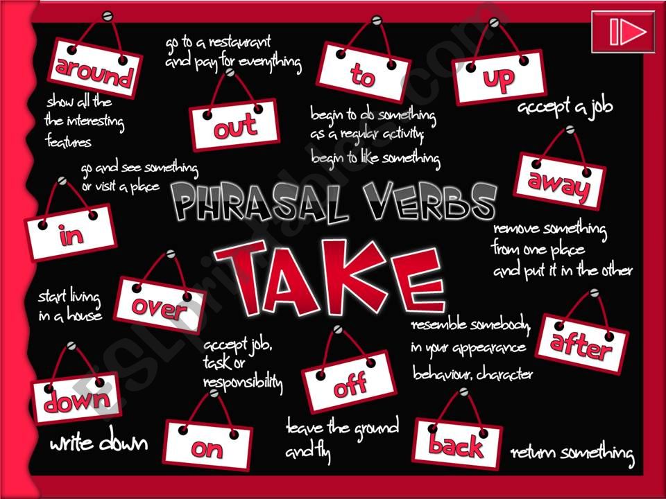 Phrasal verbs - TAKE *GAME* (1)