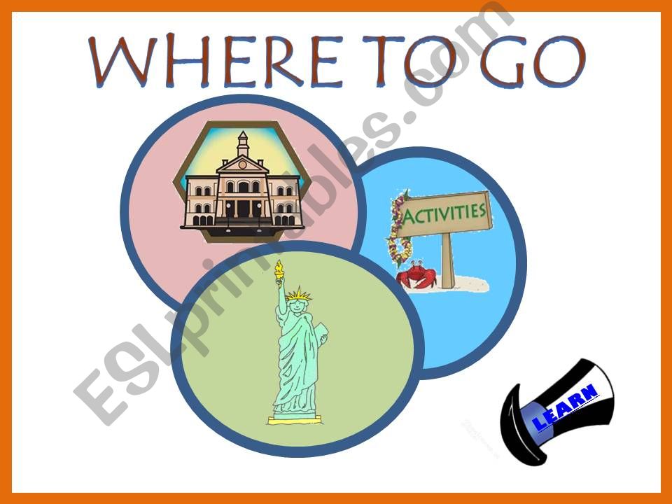 Where to go in the city powerpoint