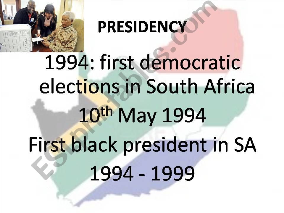 NELSON MANDELA (part II) powerpoint