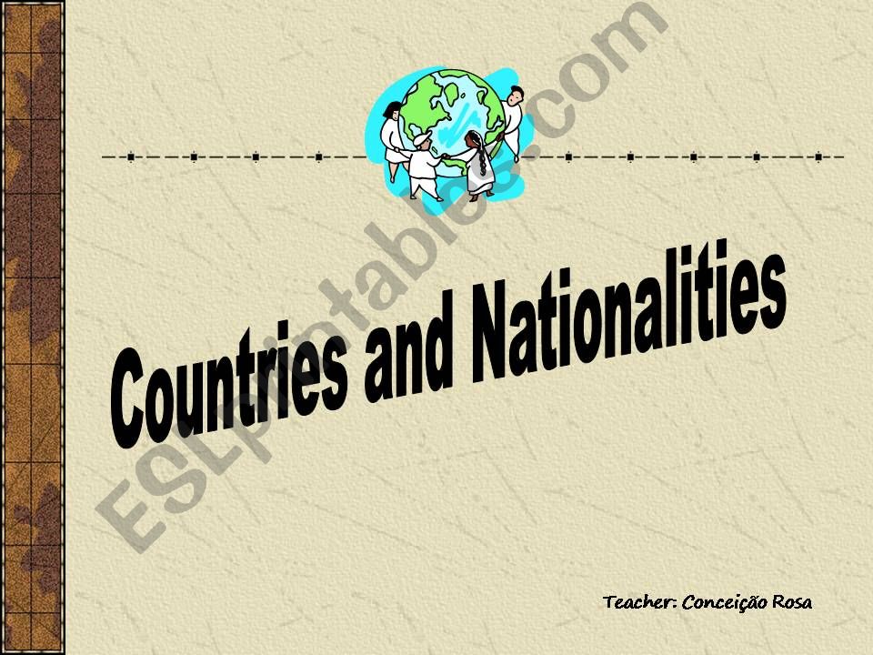 Countries and nationalities powerpoint