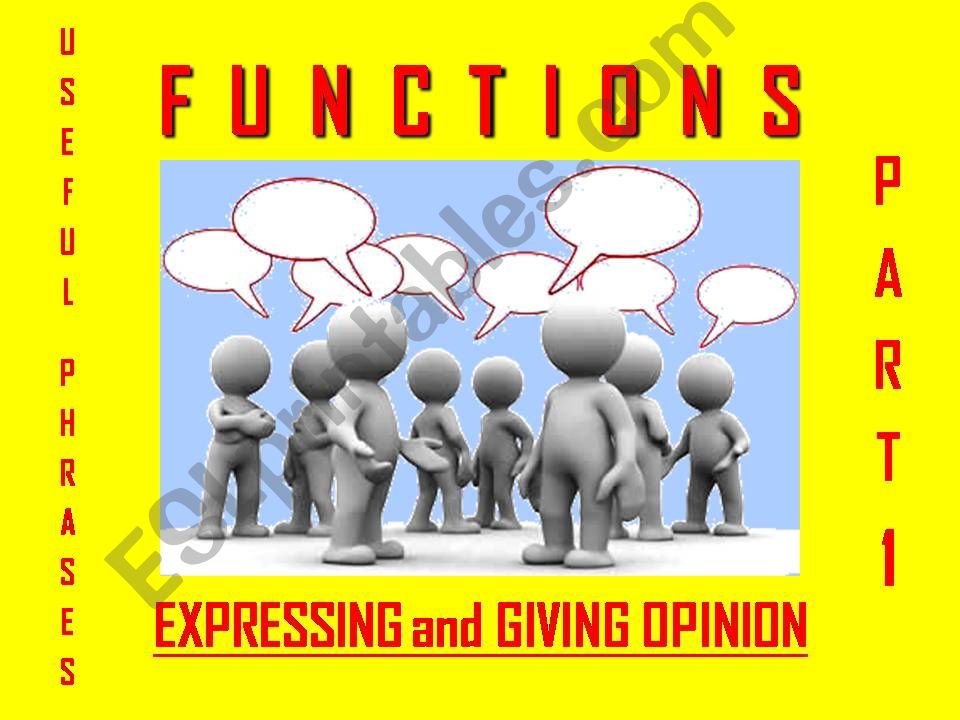 OPINION - Expressing and Giving Opinion (1) - with SOUND