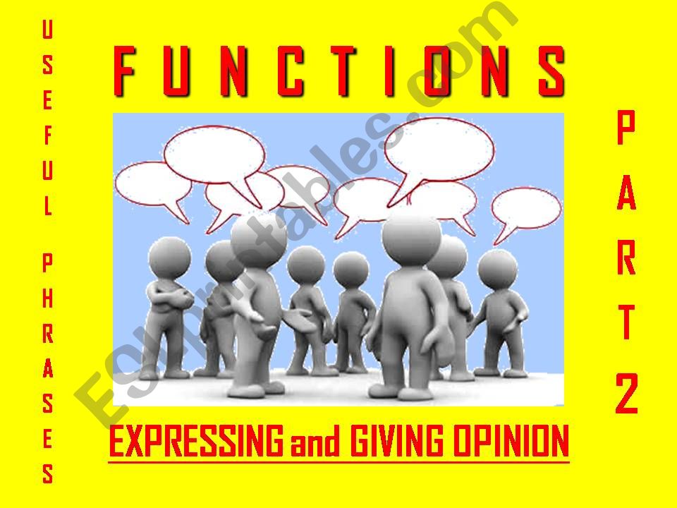OPINION - Expressing and Giving Opinion (2) - with SOUND