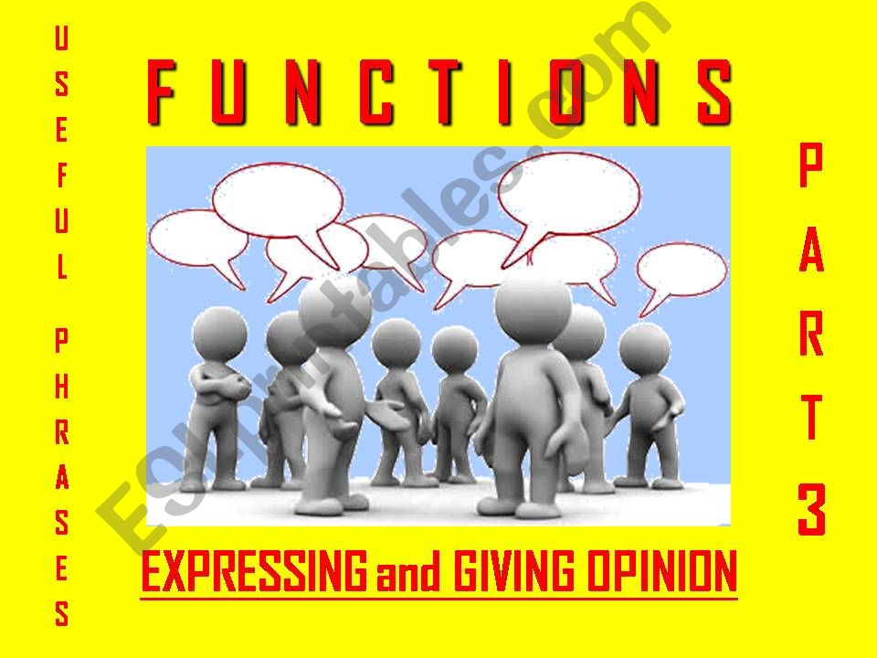 OPINION - Expressing and Giving Opinion (3) - with SOUND