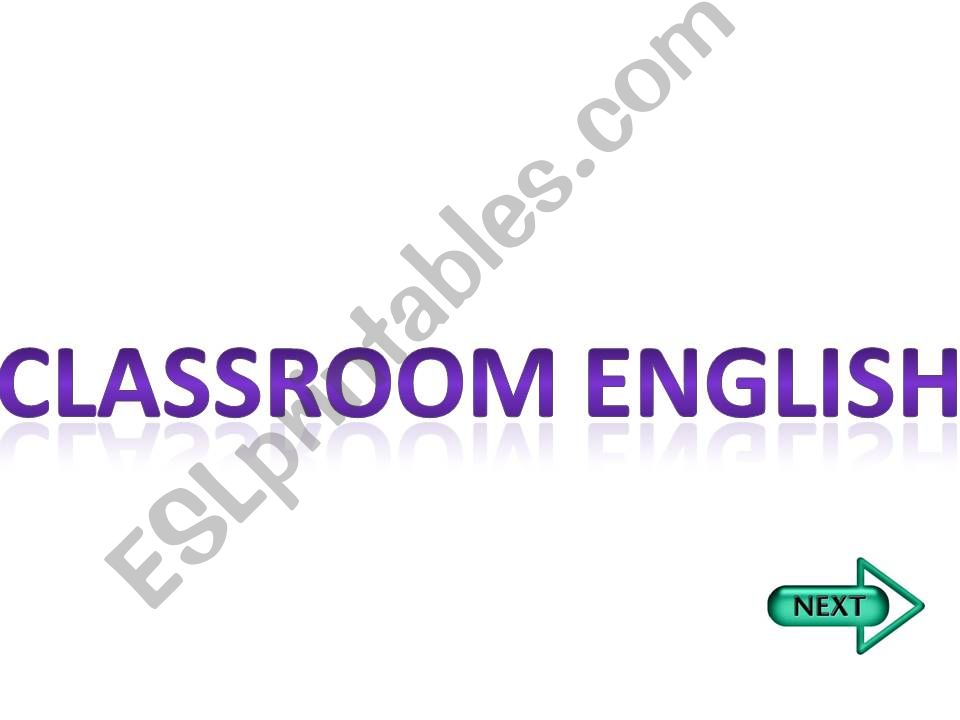 classroom english powerpoint