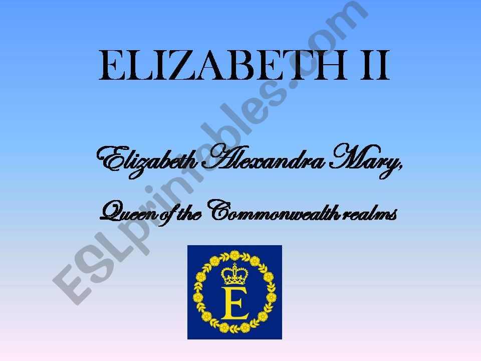 Elizabeth II powerpoint