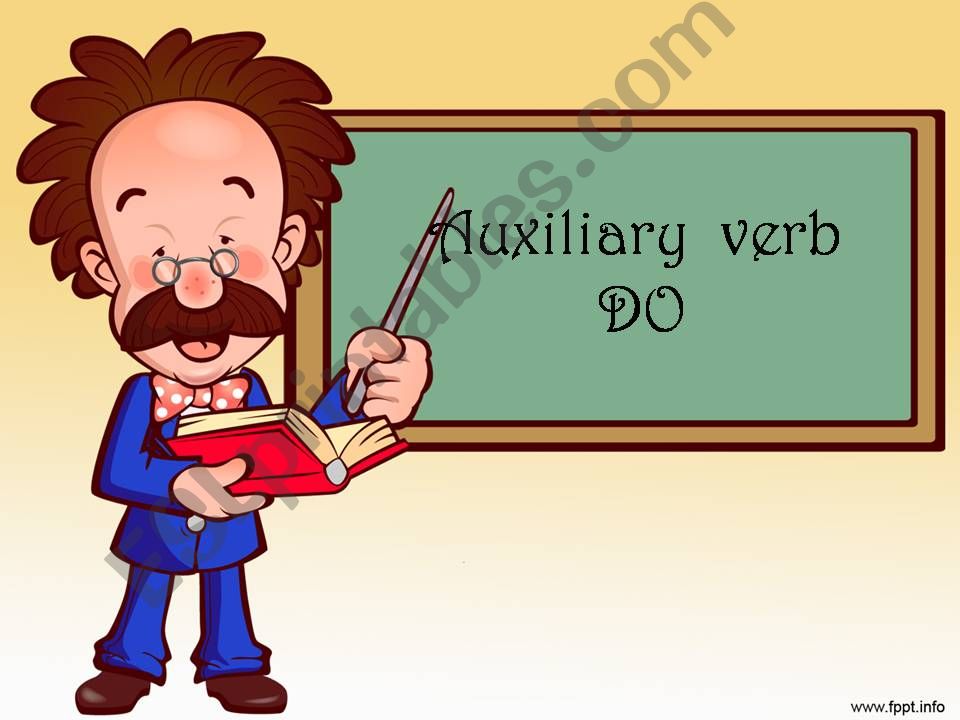 verb DO as an auxiliary verb. powerpoint