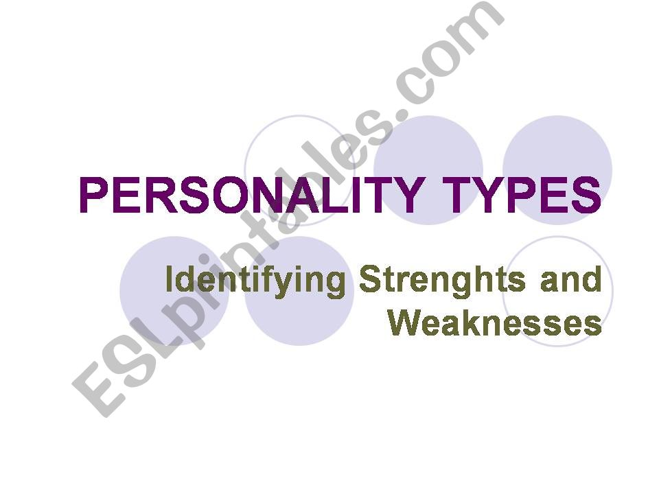 personal types -adj. powerpoint