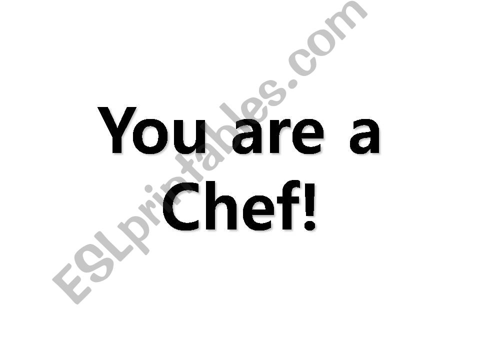 You are a Chef powerpoint