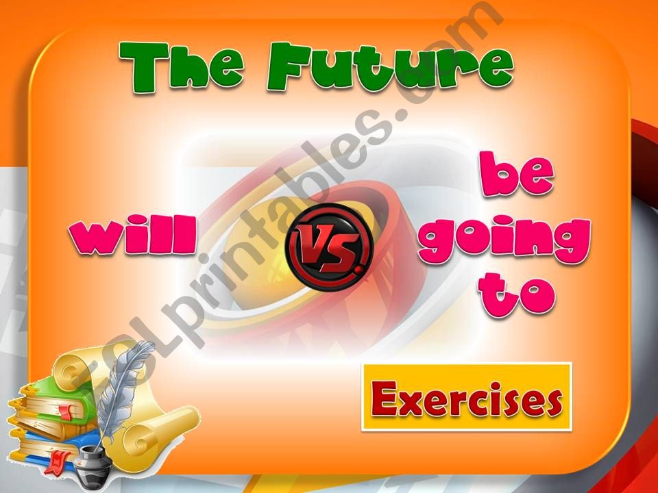 Future - Will vs Be going to (exercises)