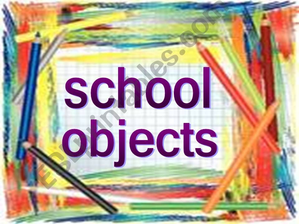 school objects powerpoint