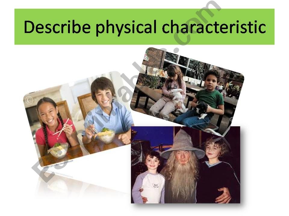 describe physical characteristics
