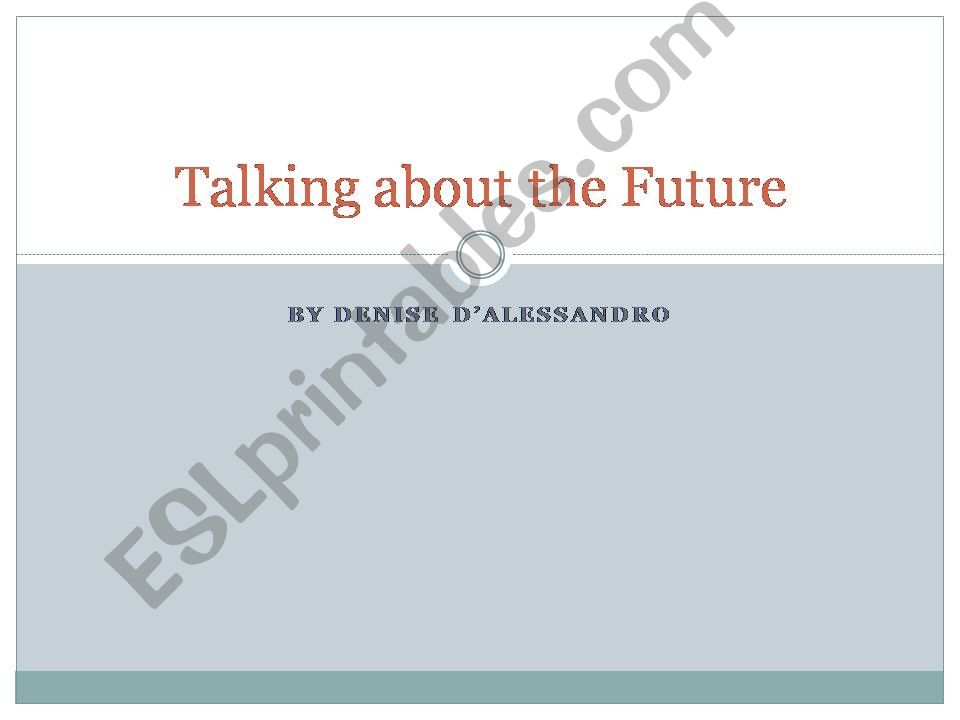 Future forms powerpoint