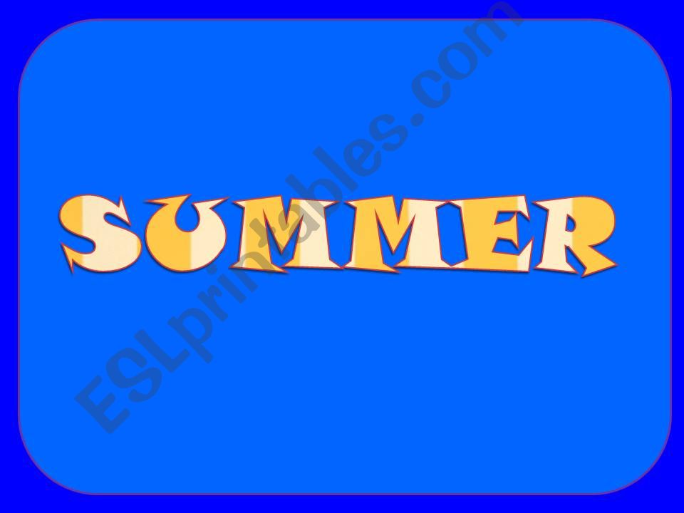 SUMMER powerpoint