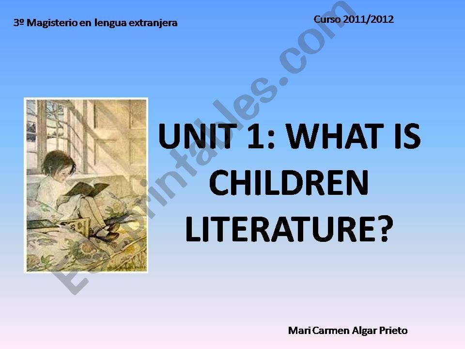 literatura infantil powerpoint