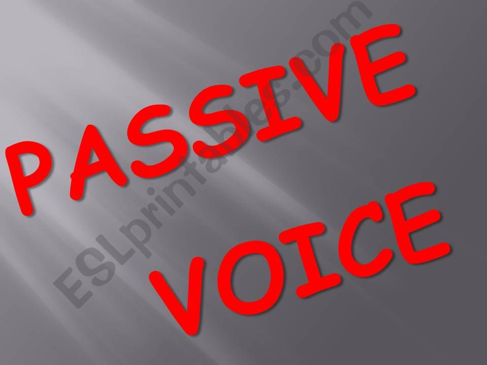 practice with passive voice powerpoint