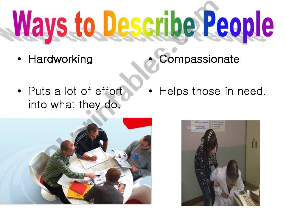 ESL - English PowerPoints: desribing celebrities