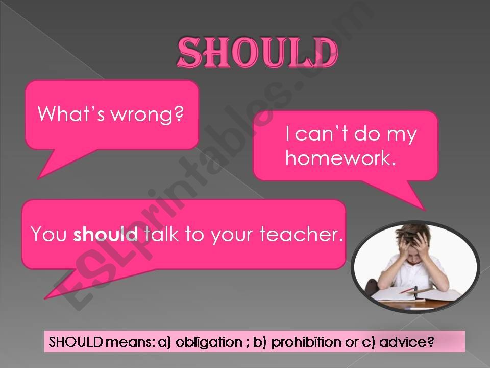 Should - Drills powerpoint
