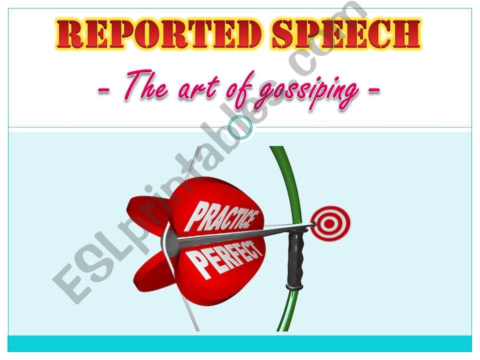 Reported Speech EXERCISES (basic)