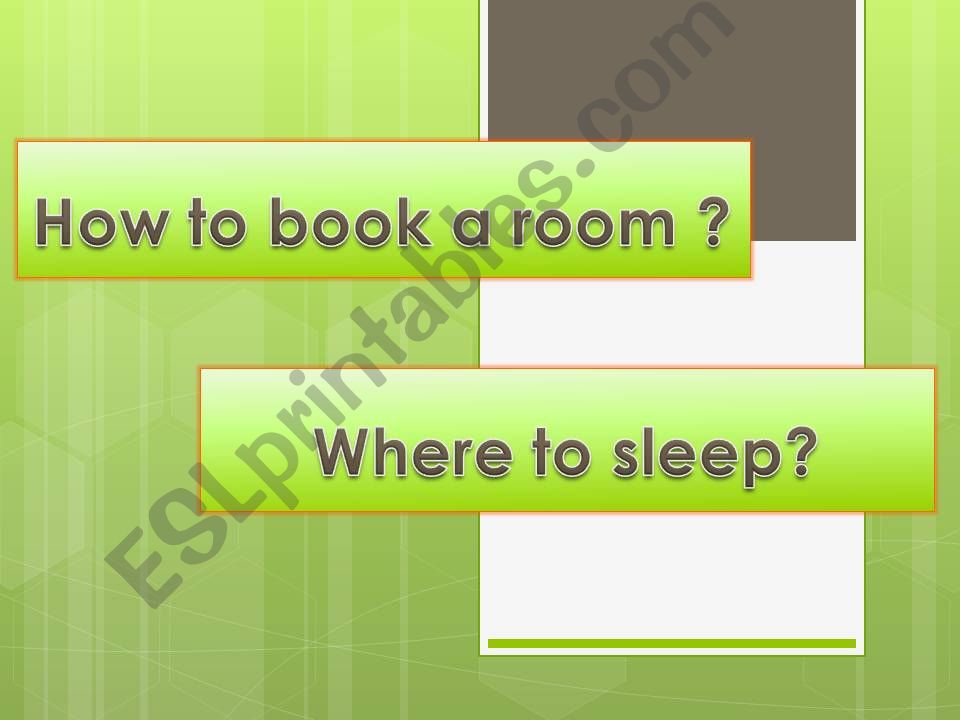 How to book a room powerpoint