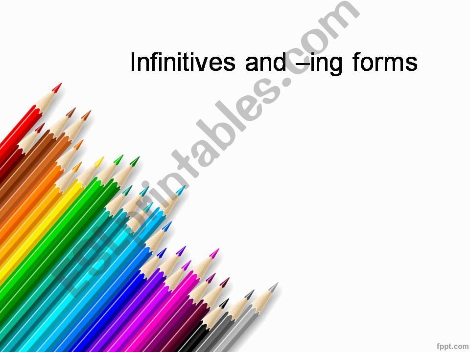 INFINITIVES AND GERUNDS powerpoint