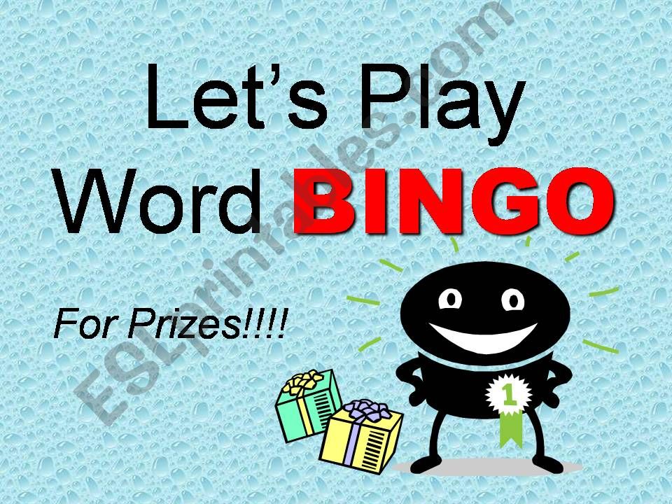 The BEST bingo game ever!!! powerpoint