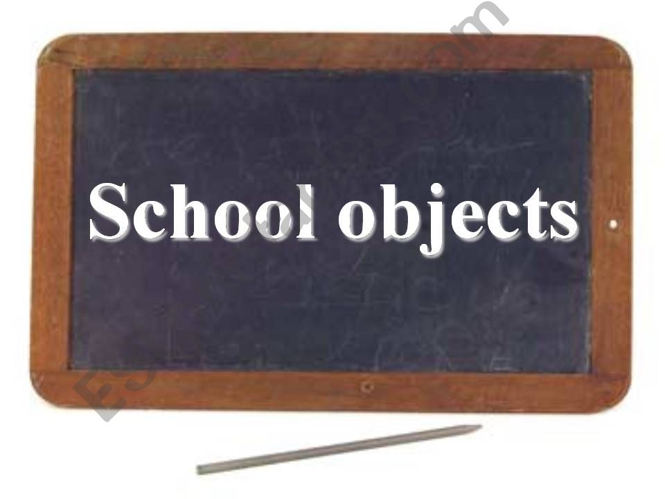 School Object powerpoint