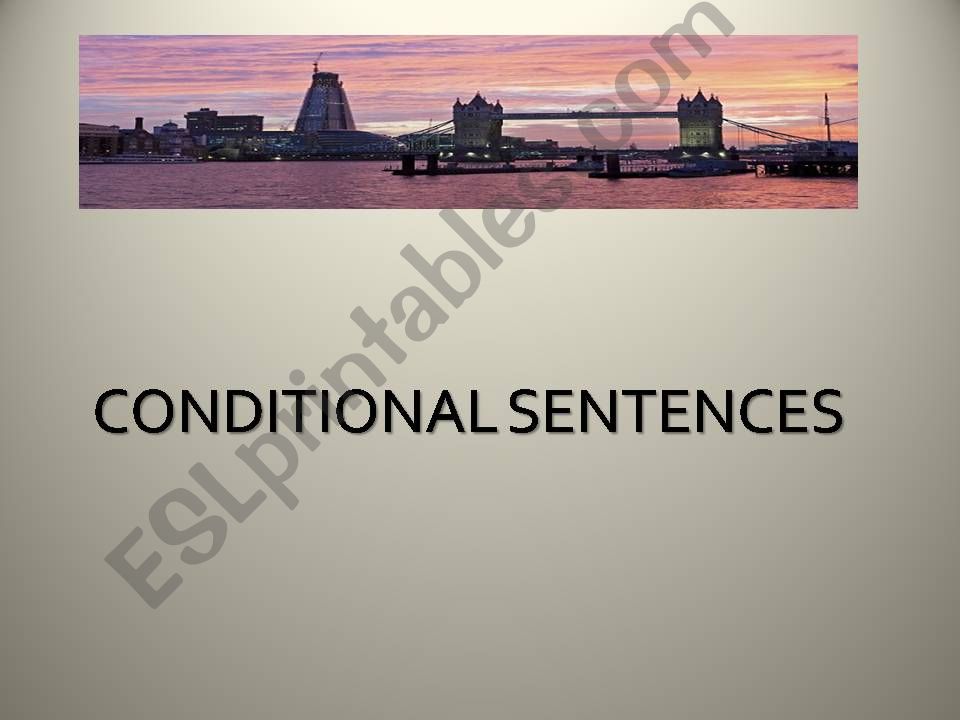 CONDITIONAL SENTENCES powerpoint