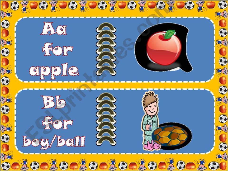 A-F Alphabet crafts powerpoint