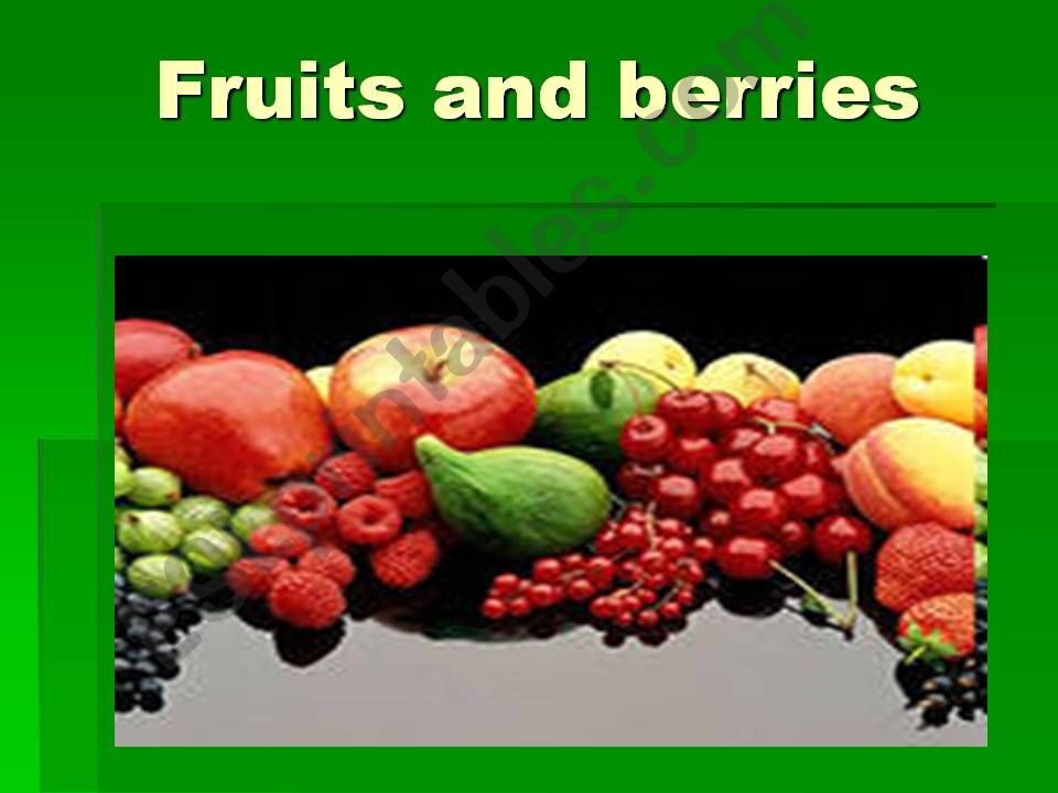 fruits powerpoint