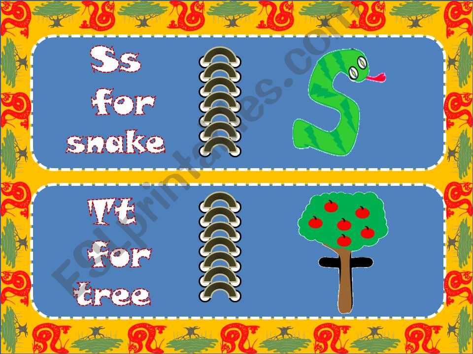 S-X Alphabet crafts powerpoint