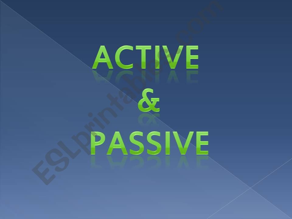 passive Voice powerpoint