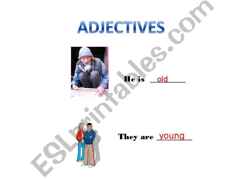 Adjectives - Part 1 powerpoint
