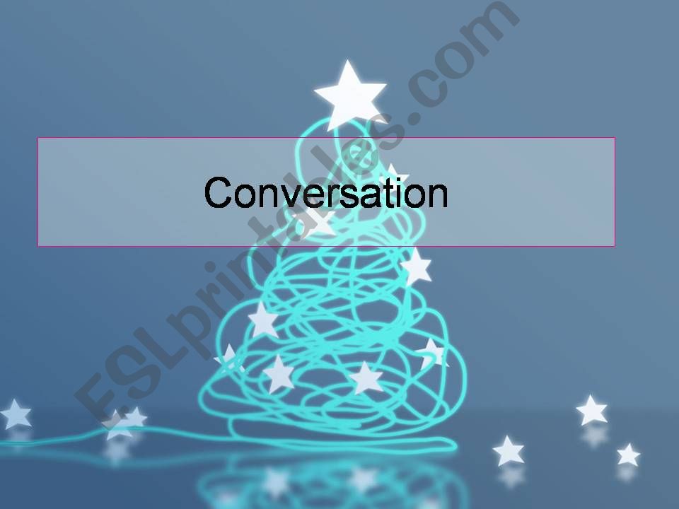 Christmas speaking activities powerpoint