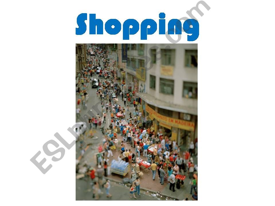 SHOPPING powerpoint