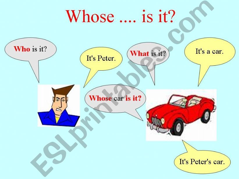 Whose is it? powerpoint