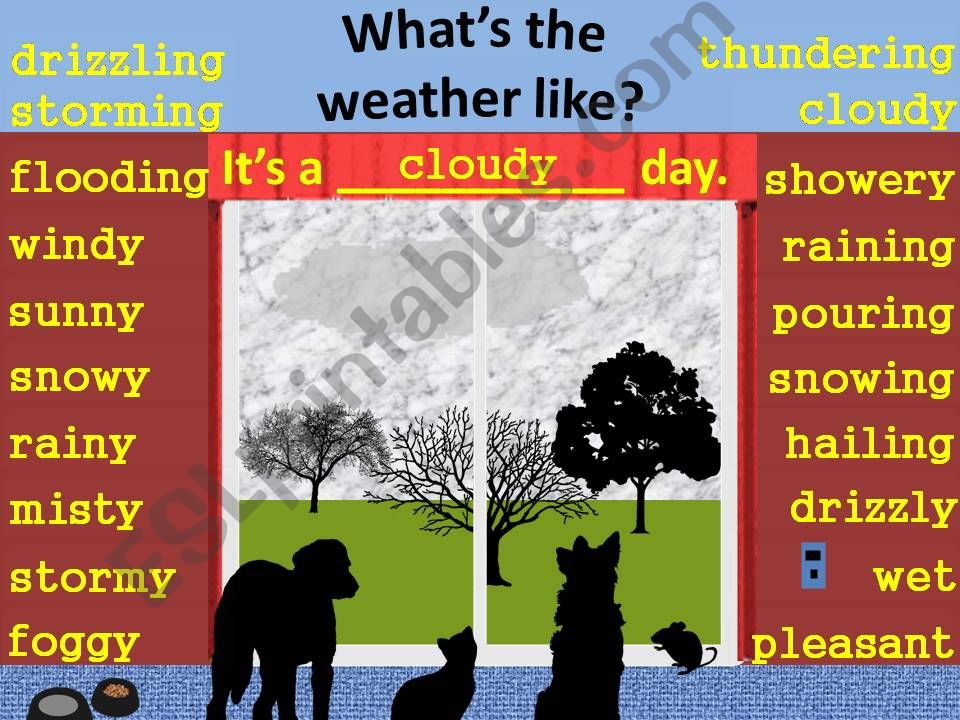Whats the Weather Like an Animated Multiple Choice Slide Part 1