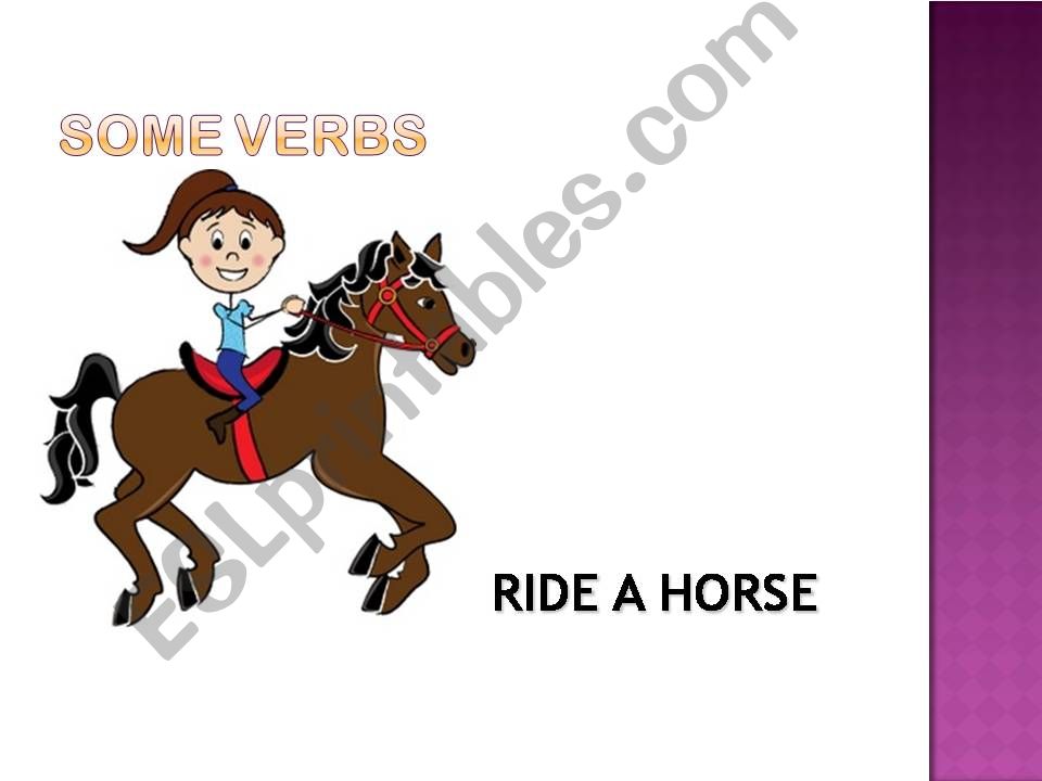 Some Verbs powerpoint