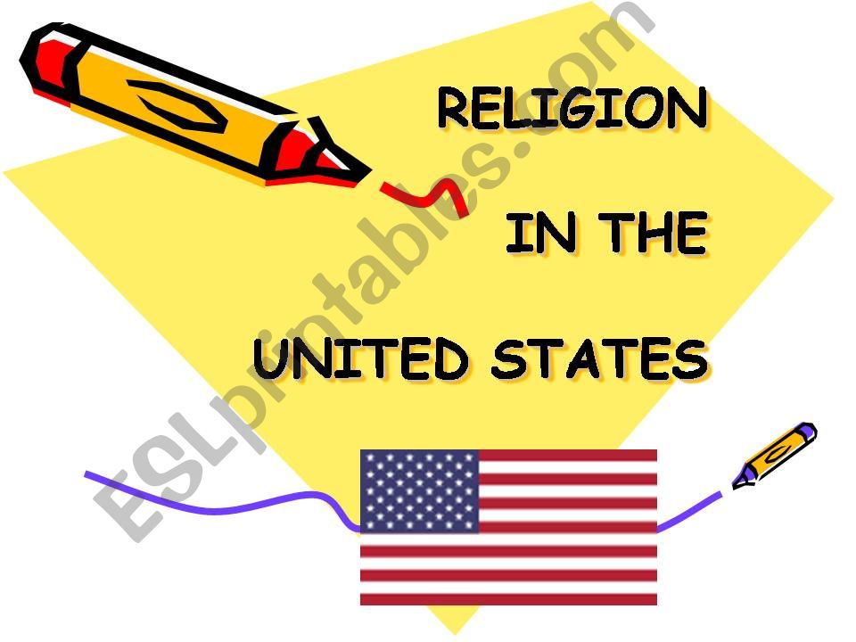 RELIGION IN USA powerpoint